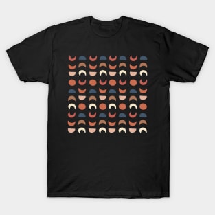 Red Moon Phases Pattern T-Shirt